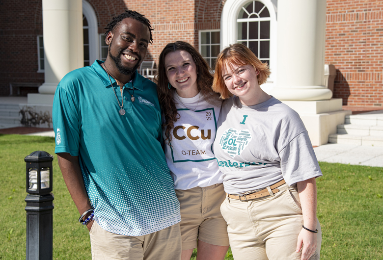 Students on the Coastal Carolina University campus in Conway, South Carolina